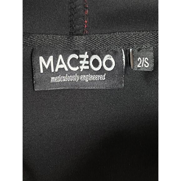 Maceoo Plaid Hooded Jacket Signature Sport Cardigan Sz S Long Sleeve Zip Closure - Picture 12 of 13